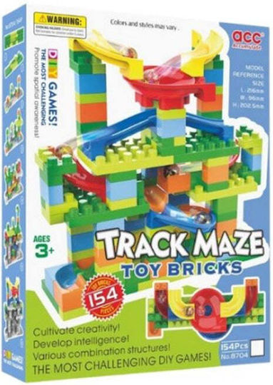 Trademarkt Building Blocks Track Maze for 3+ Years 154 Pieces