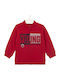 Kids Sweatshirt Cardigan Red