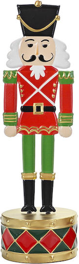 General Trade Nutcracker de Crăciun Roșu din Metal Înălțime 60cm.