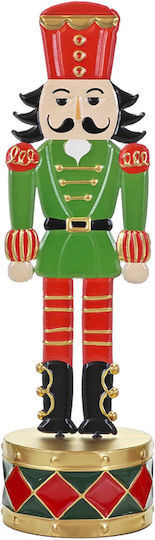 General Trade Weihnachts-Nussknacker Grün aus Metall Höhe 60cm.