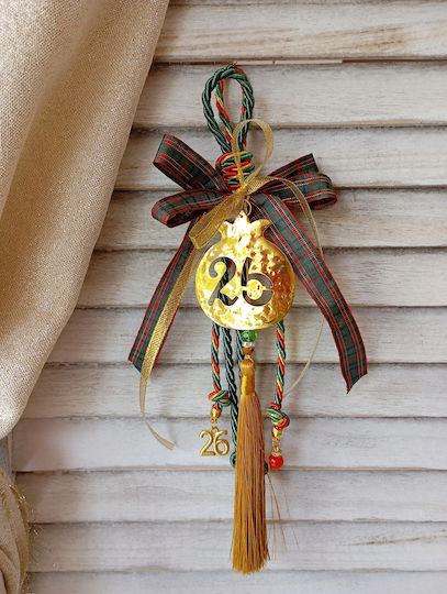 By Anastasia's Art Creations Hanging Lucky Charm Pomegranate Gold made of Metal 2026 1pcs