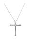 Damen Gold Kreuz 18K mit Kette