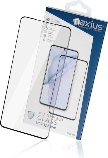 Naxius Vollflächig gehärtetes Glas Schwarz (Galaxy S21 5G)