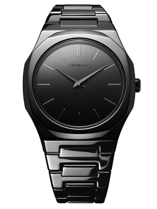 D1 Milano Ultra Thin Women's Watch with Black M...