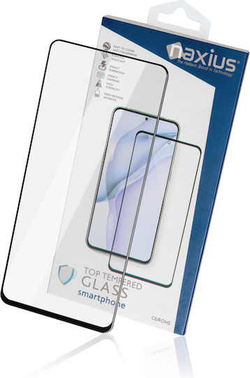 Naxius Full Face Tempered Glass Μαύρο (Realme C67)