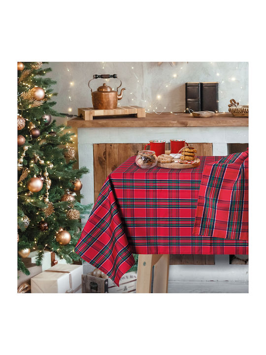 Das Home Weihnachtlich Tischtuch Grün L180xB140cm.