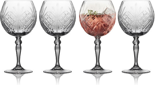 Lyngby Melodia Set Brillen Cocktail Kelch Kristall 650ml 4 Stück