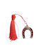 Kalliopi Silver Handmade Tabletop Lucky Charm Horseshoe Red 2026 3x3cm 1pcs