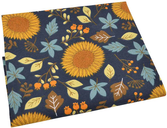 Verkleidung Lonetá Professionelle Gemustert F140cm Blaue Blätter