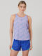 Women's Athletic Blouse Sleeveless Purple