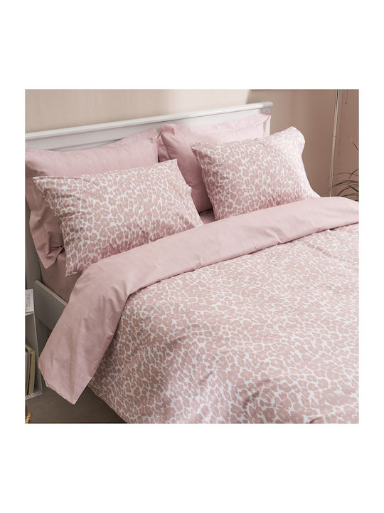 Charalambidis Textiles Bettdecke Einzelbett 160x230cm Leopar Pink 350 GSMGsm