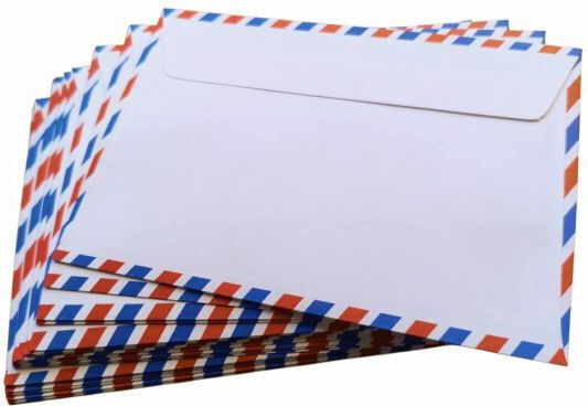 Set de plicuri Corespondență cu Autocolant 25buc 11.4x16.2cm