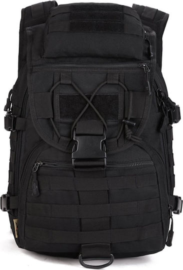 Militärischer Rucksack Rucksack aus Polyester Schwarz 30Es
