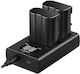 Set 2 Baterii 1900 Mah En-el15/el15a Baterii + Încărcător Nikon D7100 D750 D7000 D7200 D610 D880 D810