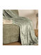 A-s Ollis Κουβέρτα Fleece Καναπέ 130x180εκ. Τιρκουάζ