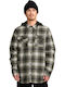 Kenson Μακρυμάνικo Φανελένιο Overshirt σε Κανονική Γραμμή Μαύρο