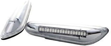 Led Φλας Φτερού Bmw E46 2001-2005 E60 E90 Χρωμίου Τρεχούμενο Φλας Σετ 2τμχ