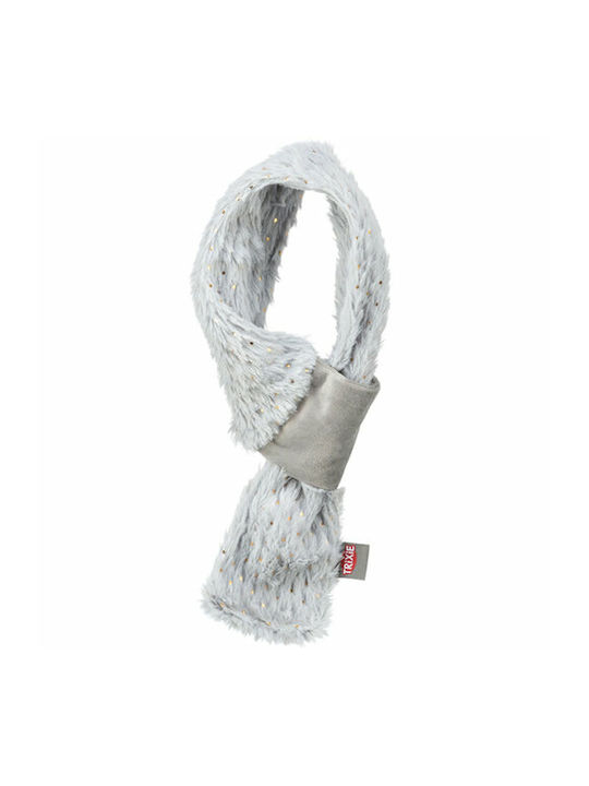 Christmas Scarf Trixie Xmas Velour Gray L 90cm