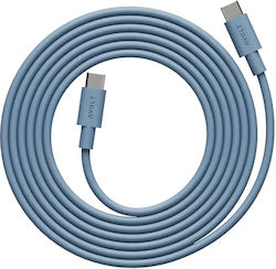 Data Fast Charging Cable Usb-c/usb-c Avolt 2 Meters Blue