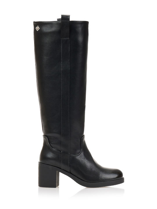 Tsoukalas Damenstiefel mit Mittlerem Absatz Sch...