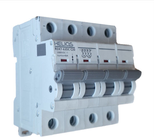 Διακόπτης Dc Helios Mcb 20a 1000v 4p