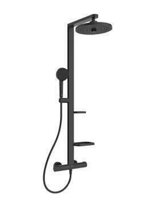 Vidima Verstellbare Duschsäule mit Armatur Silber