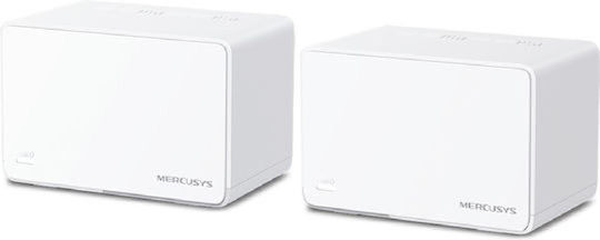 Mercusys Halo H80X v2.2 WiFi Mesh Network Access Point Wi‑Fi 6 Dual Band (2.4 & 5GHz) in Double Kit