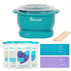Kit Epilare cu Ceară Wewax Culoare Albastră 500 Ml