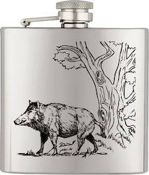 Albainox Wild Boar Drinking Flask Stainless Steel 177ml
