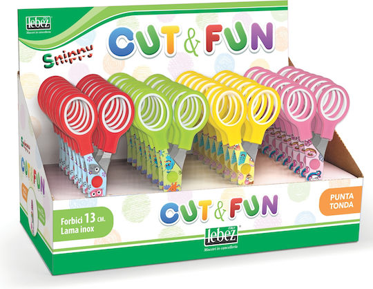 Cut & Fun Schere 13 Cm Fantasie Designs Auf Klingen 32 Stücke Display