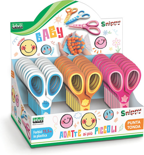 Baby Schere 11,5 Cm Kunststoff Kleinkinder 24 Stücke Display