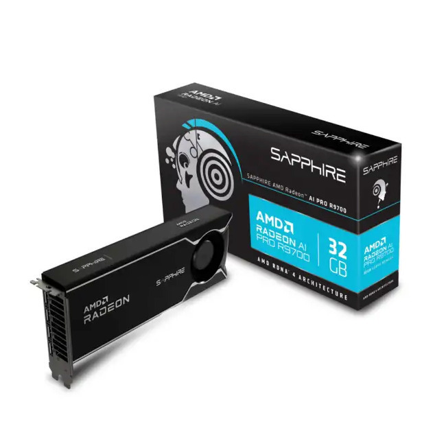 Sapphire 32GB GDDR6 Radeon AI PRO Κάρτα Γραφικών
