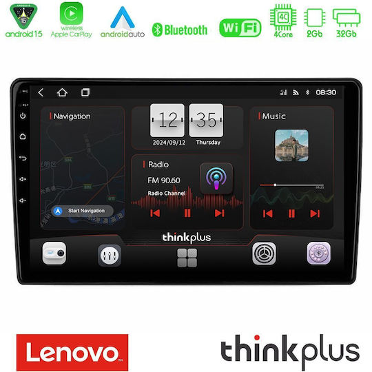 Lenovo Car Audio System for Alfa Romeo Brera / Spider 2004-2011 (Bluetooth/USB/WiFi/GPS/Apple-Carplay/Android-Auto) with Touch Screen 9"