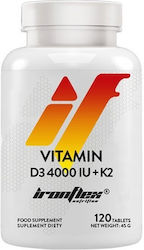 Ironflex Nutrition Vitamin D3 + K2 Витамин 4000иу 120 Таблетки
