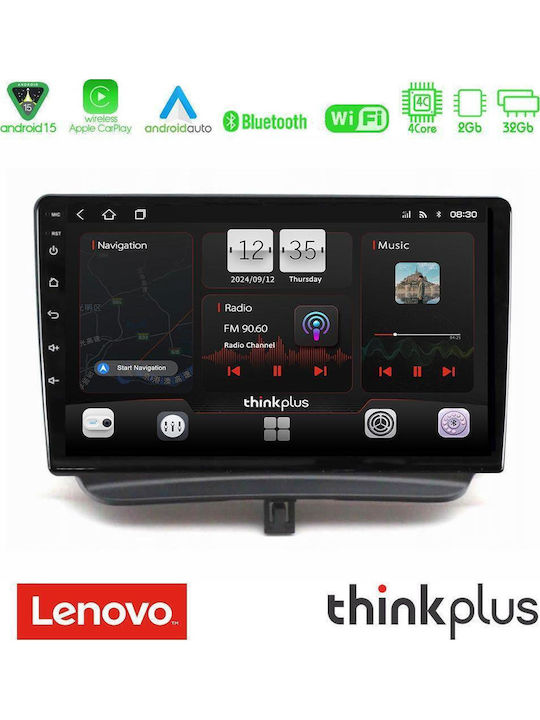 Lenovo Car Audio System for Ford Courier 2015-2023 (Bluetooth/USB/WiFi/GPS/Apple-Carplay/Android-Auto) with Touch Screen 9"