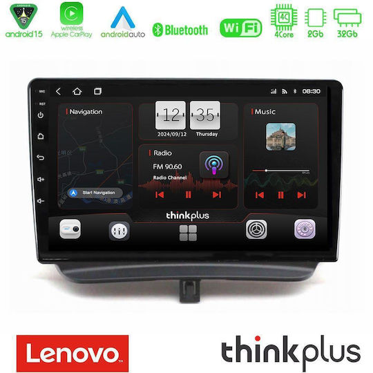Lenovo Car Audio System for Ford Courier 2015-2023 (Bluetooth/USB/WiFi/GPS/Apple-Carplay/Android-Auto) with Touch Screen 9"