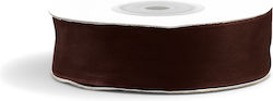 Organza Band Monochrom Braun 23meters
