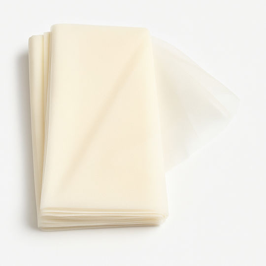 Tulle Organza Square 45x50cm Ecru Ivory 100pcs