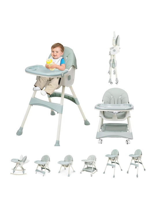 Klappbarer Baby Hochstuhl Grün