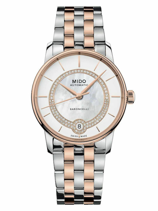 Mido Women's Watch with Gray Metal Bracelet