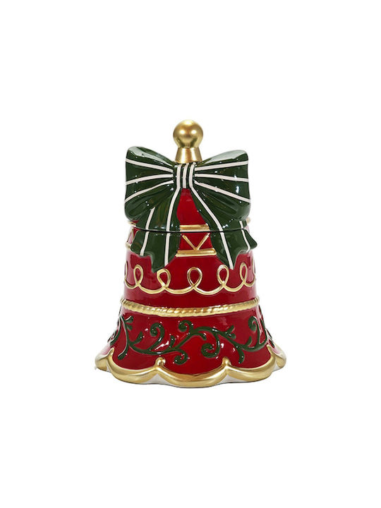 General Trade Weihnachtliche Keksdose Keramik Länge 25cm.