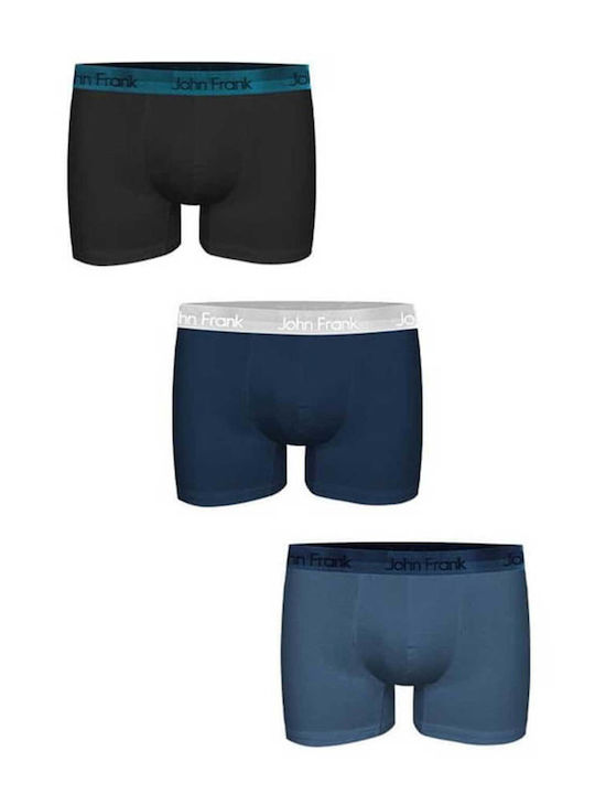 Ανδρικά Μποξεράκια Black, Blue 3Pack