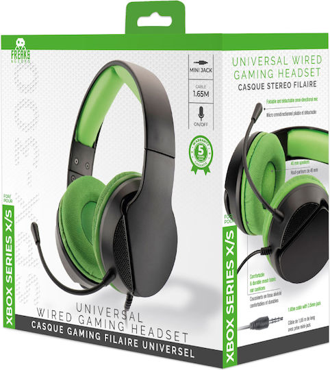Freaks and Geeks SPX-300 On Ear Gaming Headset με σύνδεση 3.5mm Πράσινο