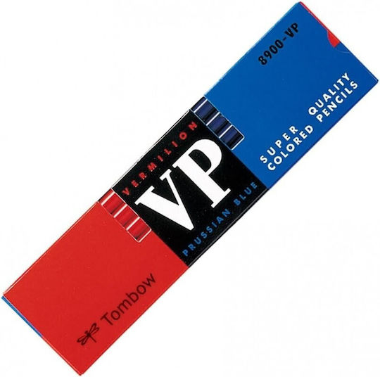 Tombow Red Blue Pencil 8900-vp 12pcs Set 4901991003505