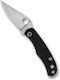 Spyderco Σουγιάς Μπρελόκ Μαύρος