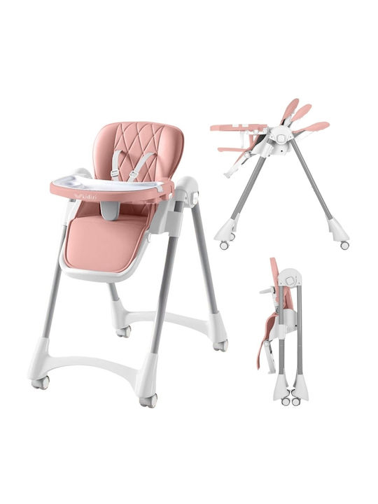 Kidizi Klappbarer Baby Hochstuhl Rosa