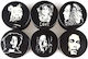 Grinder Τρίφτης «bob Marley» Black 50mm 4 Parts