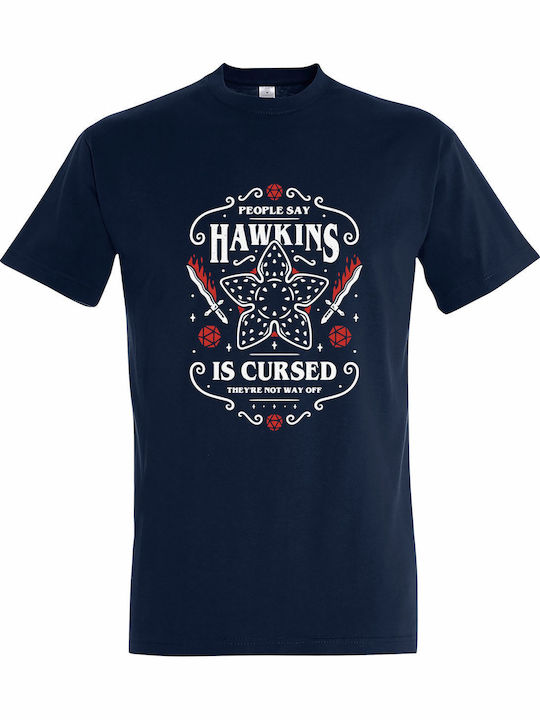 Unisex T-shirt Stranger Things Hawkins Is Curse...