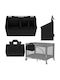Lionelo Kinderzimmer-Aufbewahrungskörbe Kinderbett-Set Schwarz