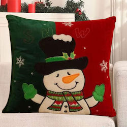 Weihnachtsdekorative Kissen Bezug Schneemann 45x45cm